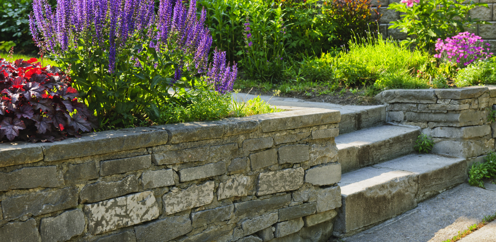 Close up hardscape design