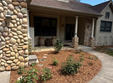 Photo of mulch landscapre refresh by Cloverleaf Lawn and Landscaping